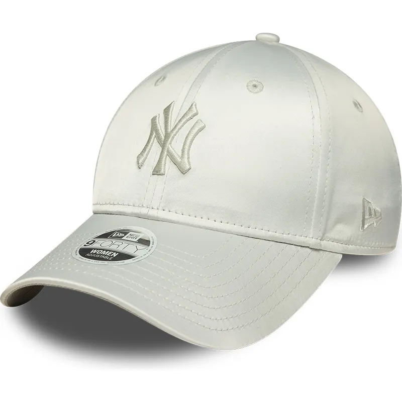 gron-justerbar-buet-kasket-til-kvinder-9forty-bow-back-satin-fra-new-york-yankees-mlb-fra-new-era