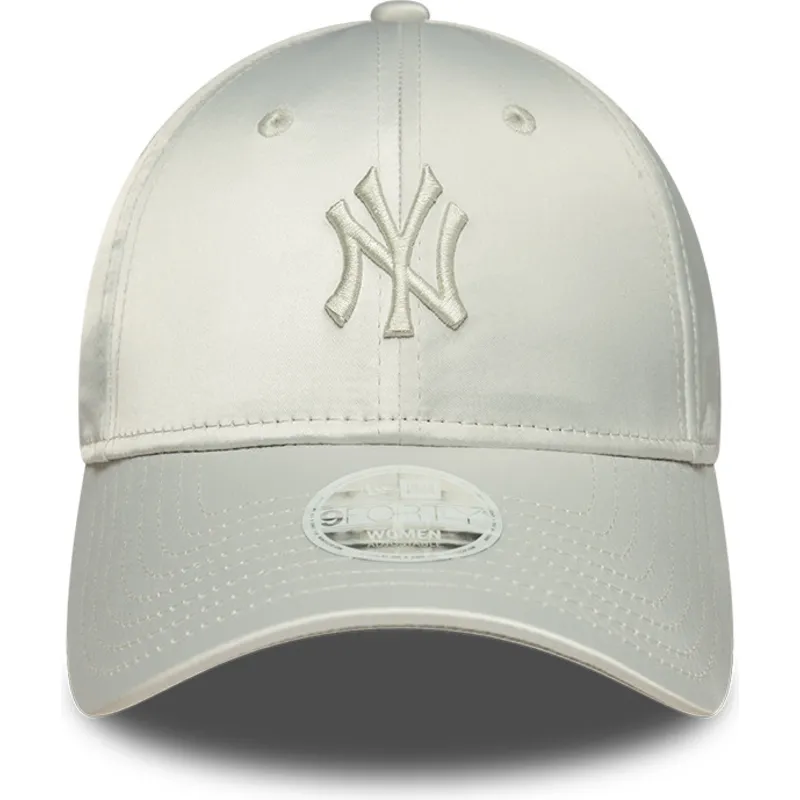 gron-justerbar-buet-kasket-til-kvinder-9forty-bow-back-satin-fra-new-york-yankees-mlb-fra-new-era