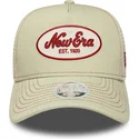 gorra-trucker-beige-para-mujer-9forty-m-crown-a-frame-de-new-era