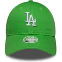 gron-justerbar-kurvet-kasket-til-kvinder-9twenty-league-essential-midi-fra-los-angeles-dodgers-mlb-fra-new-era