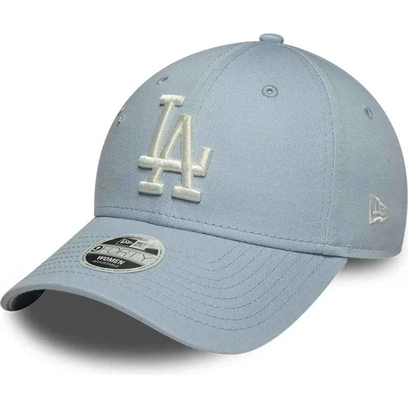 bla-justerbar-buet-kasket-til-kvinder-9forty-floral-icon-fra-los-angeles-dodgers-mlb-fra-new-era