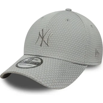 Grå buet kasket justerbar 39THIRTY Stretch Mesh fra New York Yankees MLB fra New Era