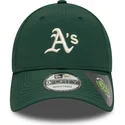 gron-justerbar-kurvet-kasket-9forty-recycled-midi-fra-oakland-athletics-mlb-fra-new-era