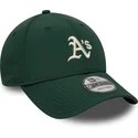 gron-justerbar-kurvet-kasket-9forty-recycled-midi-fra-oakland-athletics-mlb-fra-new-era
