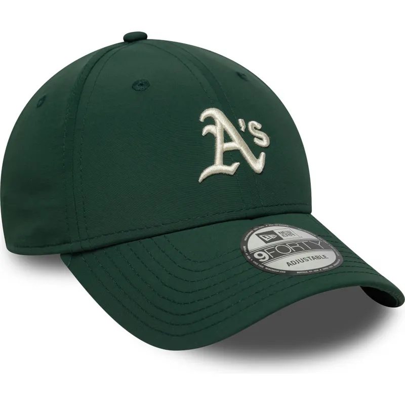 gron-justerbar-kurvet-kasket-9forty-recycled-midi-fra-oakland-athletics-mlb-fra-new-era