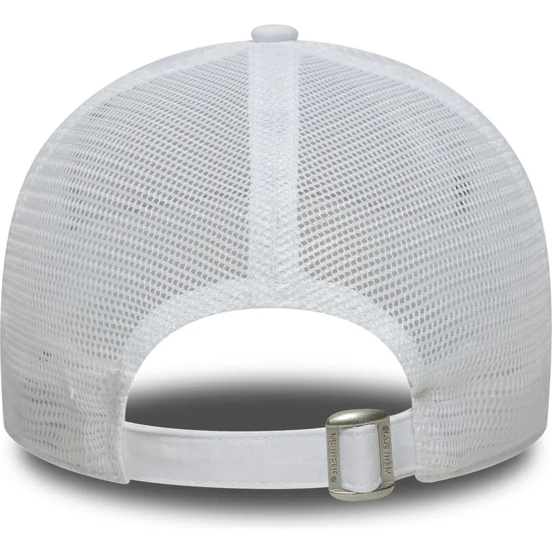 hvid-justerbar-trucker-kasket-9forty-flawless-fra-new-york-yankees-mlb-fra-new-era