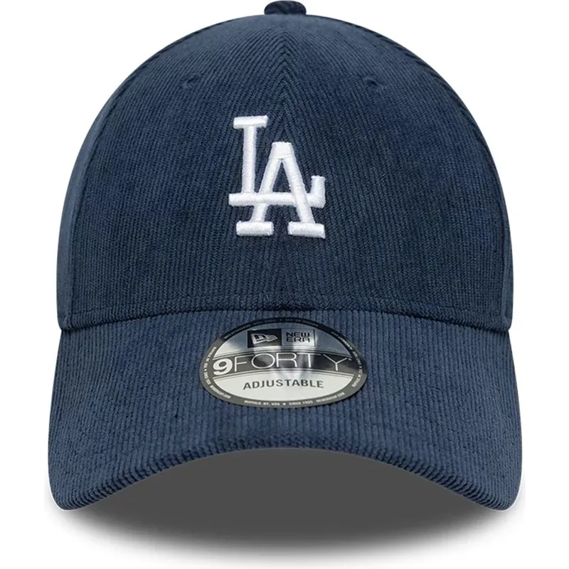 justerbar-marinebla-buet-kasket-9forty-soft-cord-fra-los-angeles-dodgers-mlb-fra-new-era