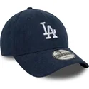 justerbar-marinebla-buet-kasket-9forty-soft-cord-fra-los-angeles-dodgers-mlb-fra-new-era
