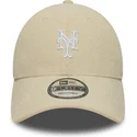 buet-beige-justerbar-9forty-soft-cord-kasket-fra-new-york-mets-mlb-fra-new-era