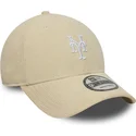 buet-beige-justerbar-9forty-soft-cord-kasket-fra-new-york-mets-mlb-fra-new-era