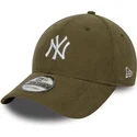gron-justerbar-curved-kasket-9forty-soft-cord-fra-new-york-yankees-mlb-fra-new-era