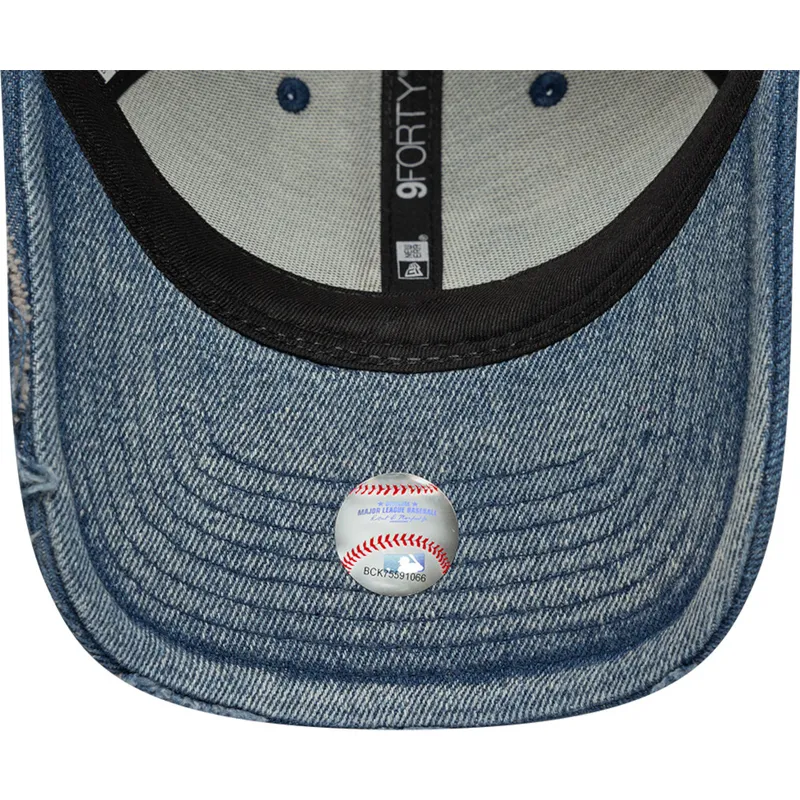 bla-justerbar-kurvet-kasket-9forty-acid-wash-denim-fra-los-angeles-dodgers-mlb-fra-new-era