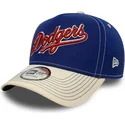 bla-og-beige-buet-kasket-snapback-e-frame-city-icon-fra-los-angeles-dodgers-mlb-fra-new-era