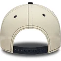 buet-kasket-beige-og-marinebla-snapback-e-frame-city-icon-fra-new-york-yankees-mlb-fra-new-era