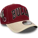 rod-og-beige-buet-kasket-snapback-e-frame-city-icon-fra-chicago-bulls-nba-fra-new-era