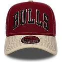 rod-og-beige-buet-kasket-snapback-e-frame-city-icon-fra-chicago-bulls-nba-fra-new-era