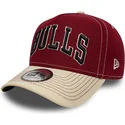 rod-og-beige-buet-kasket-snapback-e-frame-city-icon-fra-chicago-bulls-nba-fra-new-era