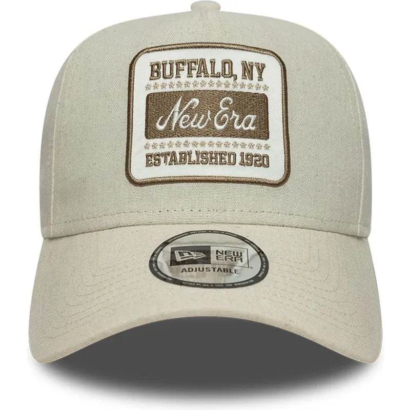 buet-beige-snapback-kasket-e-frame-patch-linen-fra-new-era