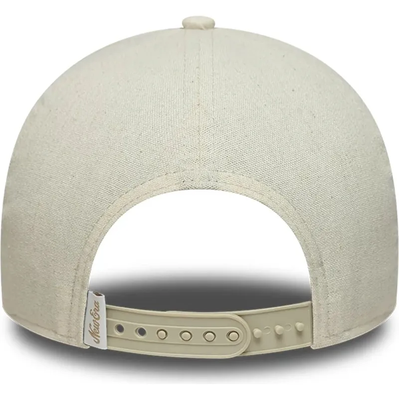 buet-beige-snapback-kasket-e-frame-patch-linen-fra-new-era