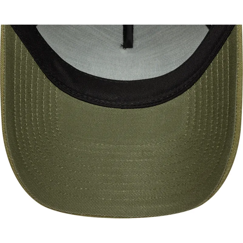 gron-curved-snapback-kasket-e-frame-patch-linen-fra-new-era