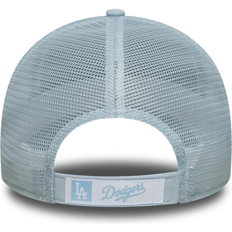 lysebla-justerbar-trucker-kasket-9forty-homefield-midi-fra-los-angeles-dodgers-mlb-fra-new-era