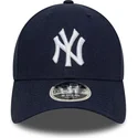 marinebla-buet-kasket-snapback-9forty-m-crown-linen-fra-new-york-yankees-mlb-fra-new-era