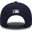 marinebla-buet-kasket-snapback-9forty-m-crown-linen-fra-new-york-yankees-mlb-fra-new-era