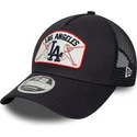 marinebla-trucker-kasket-9forty-m-crown-a-frame-fra-los-angeles-dodgers-mlb-fra-new-era