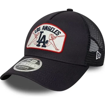 Marineblå trucker kasket 9FORTY M-Crown A Frame fra Los Angeles Dodgers MLB fra New Era