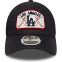 marinebla-trucker-kasket-9forty-m-crown-a-frame-fra-los-angeles-dodgers-mlb-fra-new-era