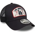 marinebla-trucker-kasket-9forty-m-crown-a-frame-fra-los-angeles-dodgers-mlb-fra-new-era