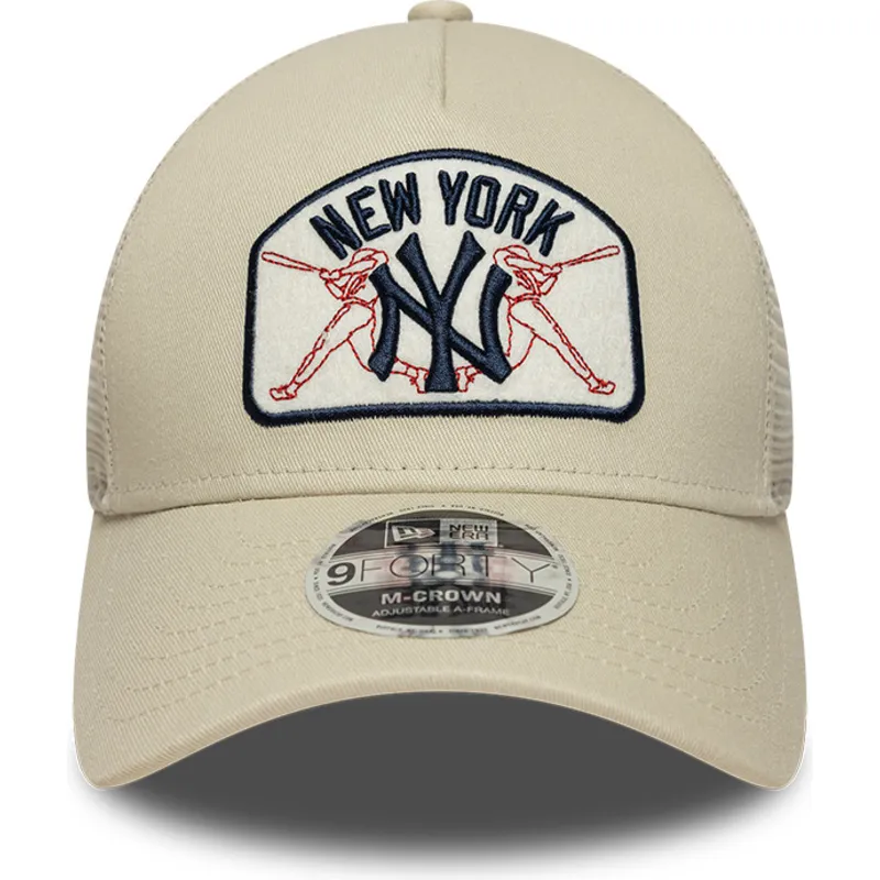 beige-trucker-kasket-9forty-m-crown-a-frame-new-york-yankees-mlb-fra-new-era