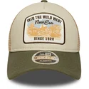 beige-og-gron-trucker-kasket-9forty-m-crown-a-frame-fra-new-era