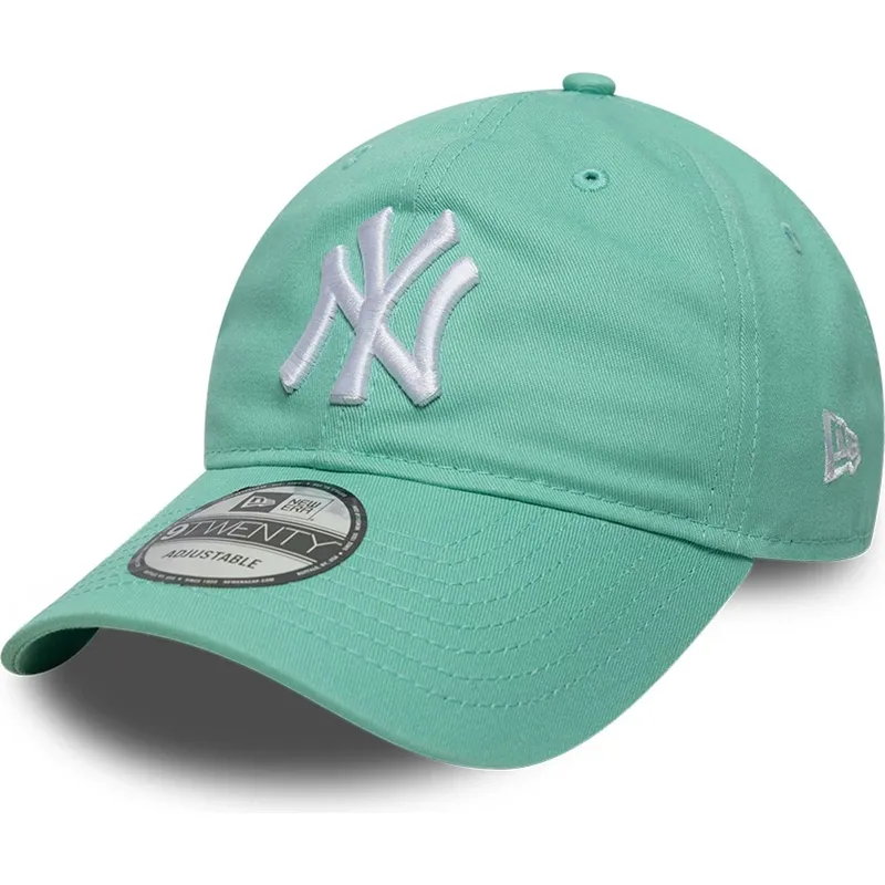 lysegron-justerbar-kurvet-kasket-9twenty-league-essential-fra-new-york-yankees-mlb-fra-new-era