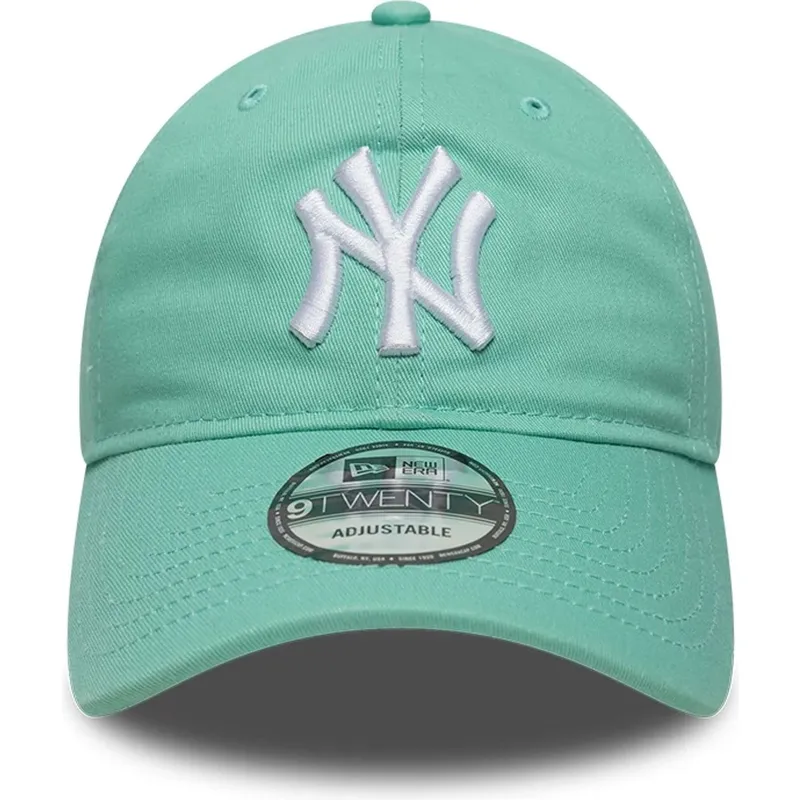 lysegron-justerbar-kurvet-kasket-9twenty-league-essential-fra-new-york-yankees-mlb-fra-new-era