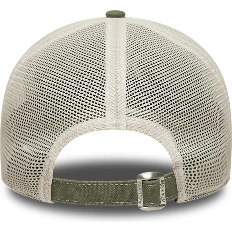 gron-justerbar-trucker-kasket-9twenty-cotton-canv-fra-new-york-yankees-mlb-fra-new-era