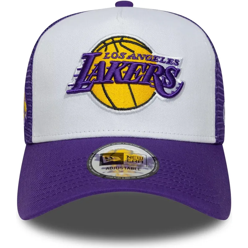 violet-og-hvid-trucker-kasket-a-frame-side-patch-fra-los-angeles-lakers-nba-fra-new-era