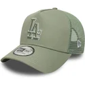 gron-trucker-kasket-med-gront-logo-a-frame-outline-fra-los-angeles-dodgers-mlb-fra-new-era