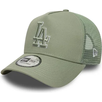 Grøn trucker-kasket med grønt logo A Frame Outline fra Los Angeles Dodgers MLB fra New Era