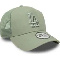 gron-trucker-kasket-med-gront-logo-a-frame-outline-fra-los-angeles-dodgers-mlb-fra-new-era