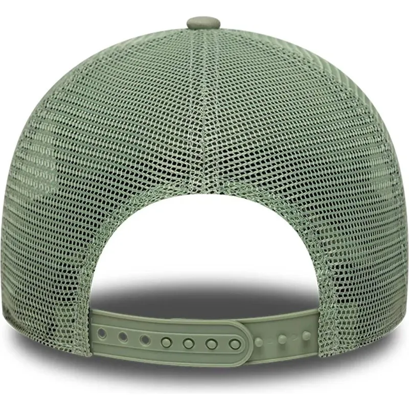 gron-trucker-kasket-med-gront-logo-a-frame-outline-fra-los-angeles-dodgers-mlb-fra-new-era