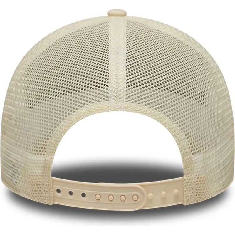trucker-kasket-beige-med-beige-logo-a-frame-outline-fra-new-york-yankees-mlb-fra-new-era