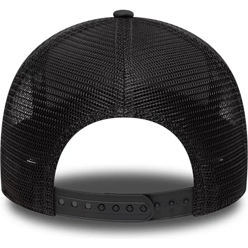 sort-trucker-kasket-med-sort-logo-a-frame-outline-fra-chicago-bulls-nba-fra-new-era