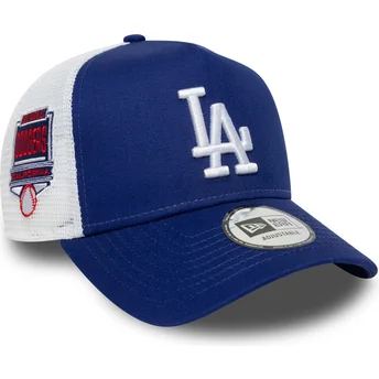 Blå trucker-kasket A Frame Side Patch fra Los Angeles Dodgers MLB fra New Era