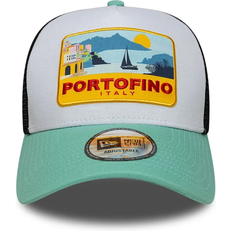 flerfarvet-trucker-kasket-a-frame-location-patch-fra-portofino-fra-new-era