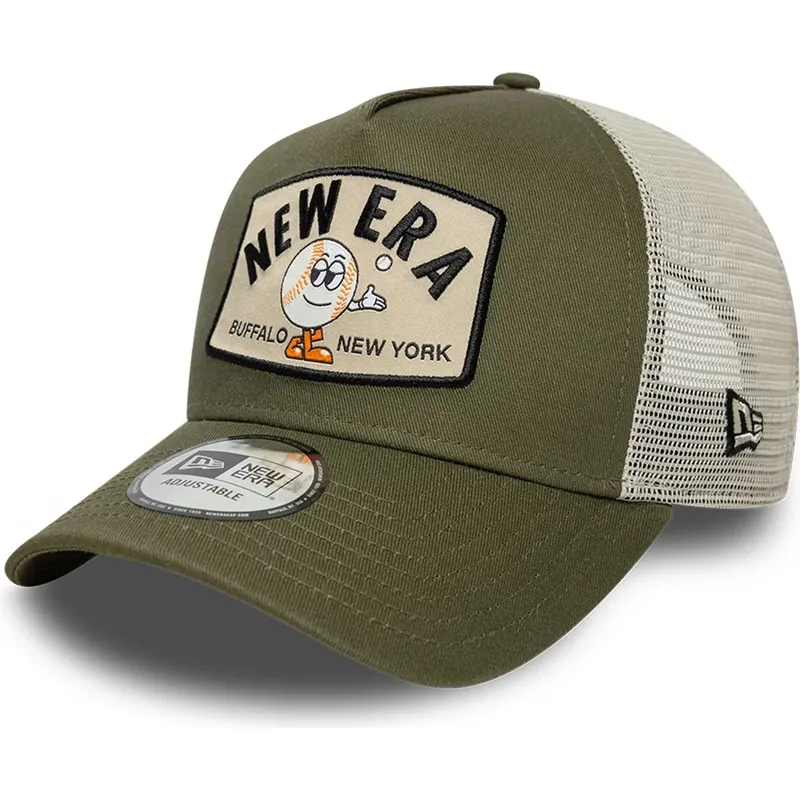 gron-trucker-kasket-a-frame-summer-patch-fra-new-era