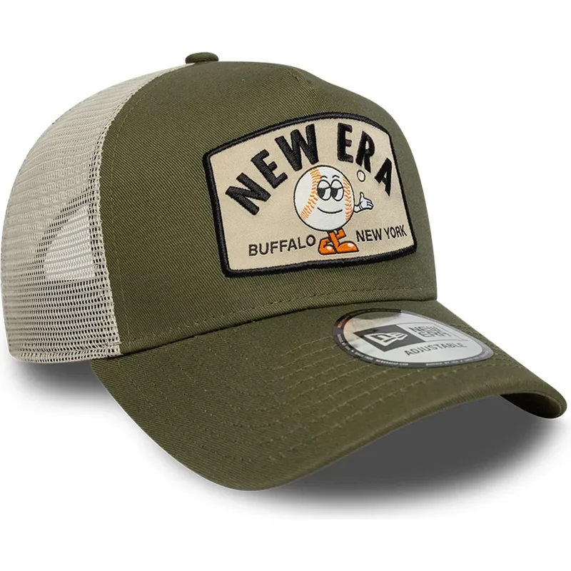 gron-trucker-kasket-a-frame-summer-patch-fra-new-era