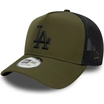 Grøn trucker-kasket med sort logo A Frame Sport fra Los Angeles Dodgers MLB fra New Era