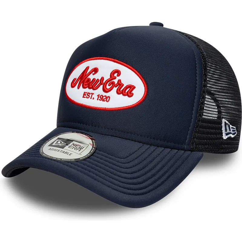 marinebla-trucker-kasket-a-frame-oval-foam-patch-fra-new-era
