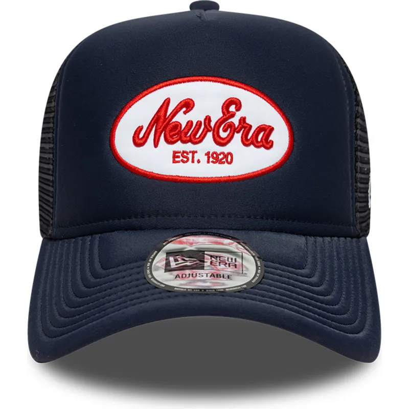 marinebla-trucker-kasket-a-frame-oval-foam-patch-fra-new-era
